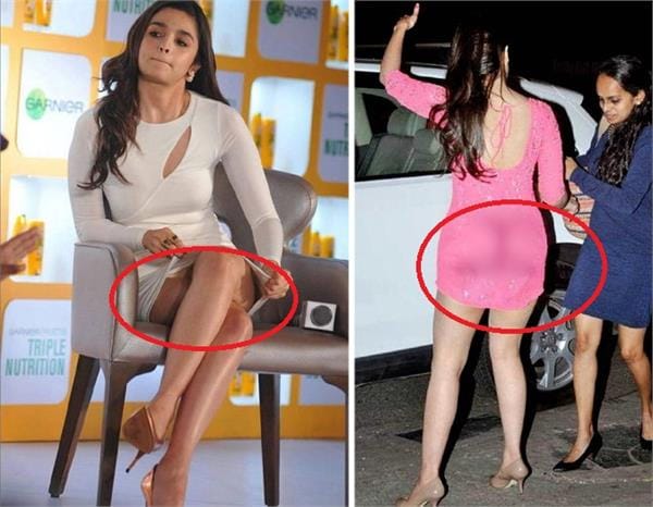 आलिया भट्ट की कुछ हैरान करने वाली Oops moments की तस्वीरे